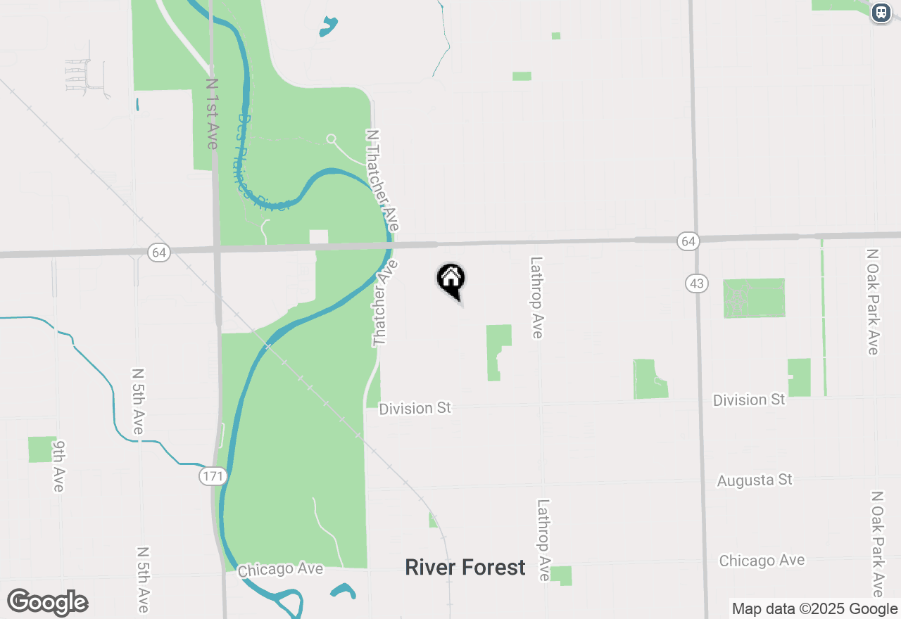 Map of 1424 Park Avenue, River Forest, IL 60305
