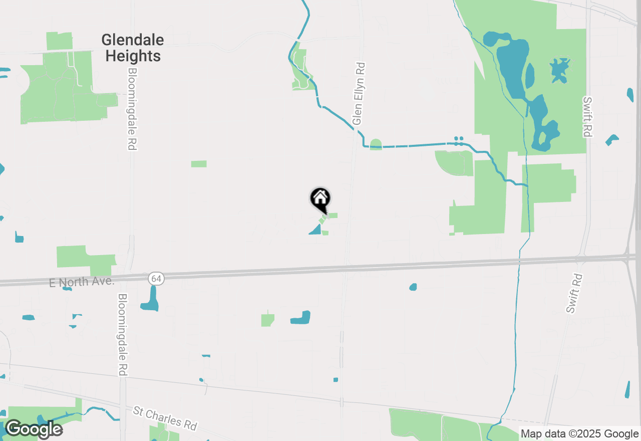 Map of 533 Darlene Lane #B, Glendale Heights, IL 60139