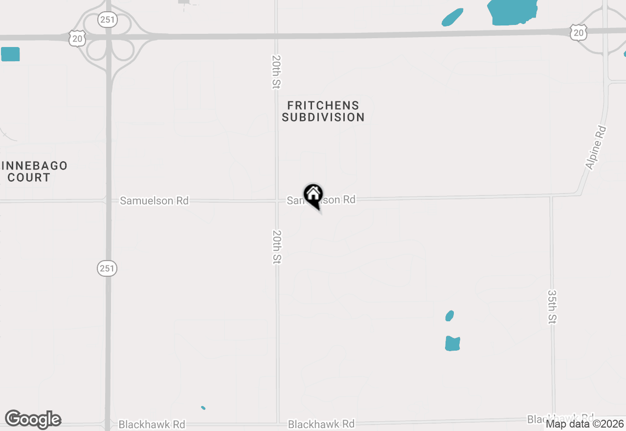 Map of 3122 Chanters Court, Rockford, IL 61109