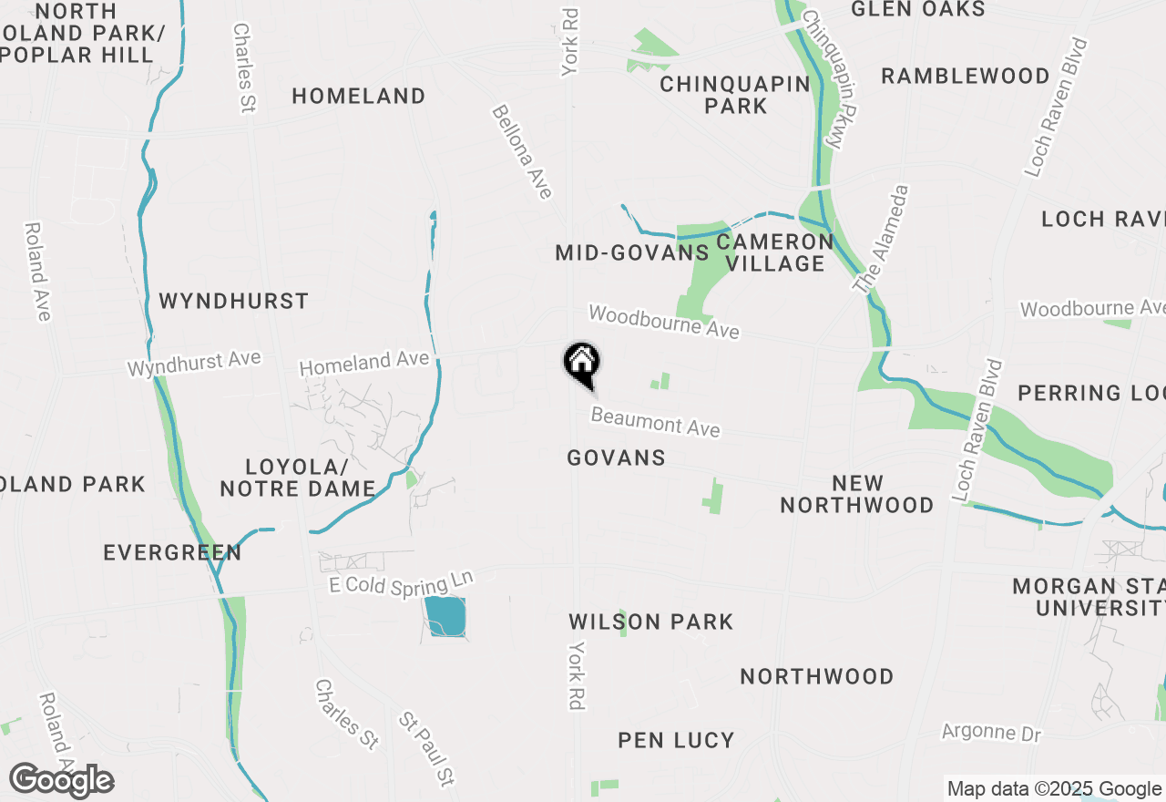 Map of 5205 York Road, Baltimore, MD 21212