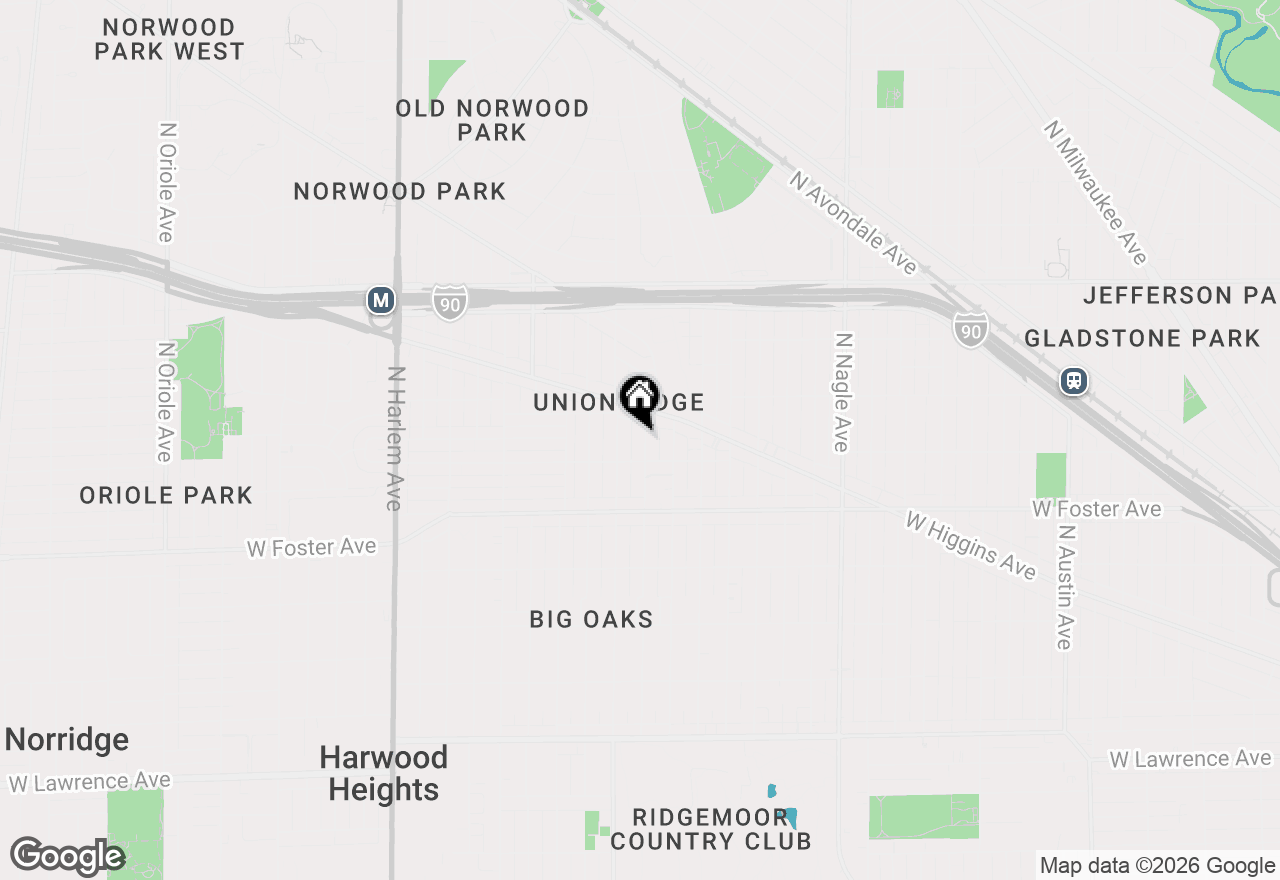 Map of 5322 N Oak Park Avenue, Chicago, IL 60656