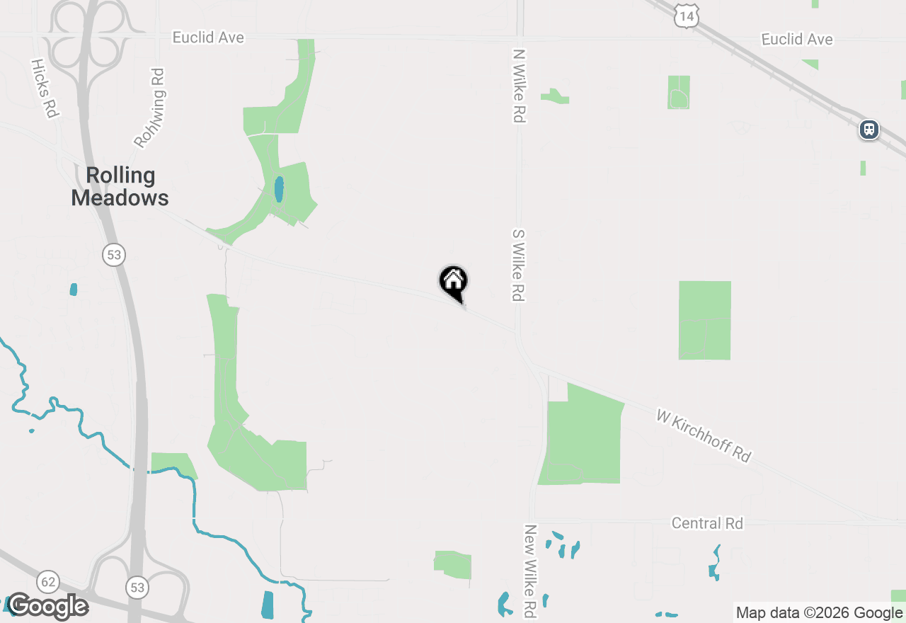 Map of 2207 Kirchoff Road, Rolling Meadows, IL 60008