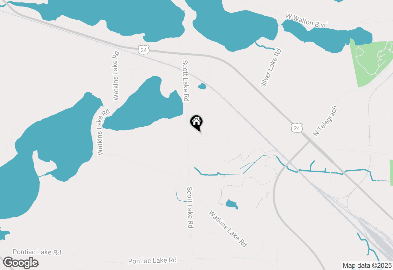 Map of 1874 Colonial Village Way, Waterford, MI 48328