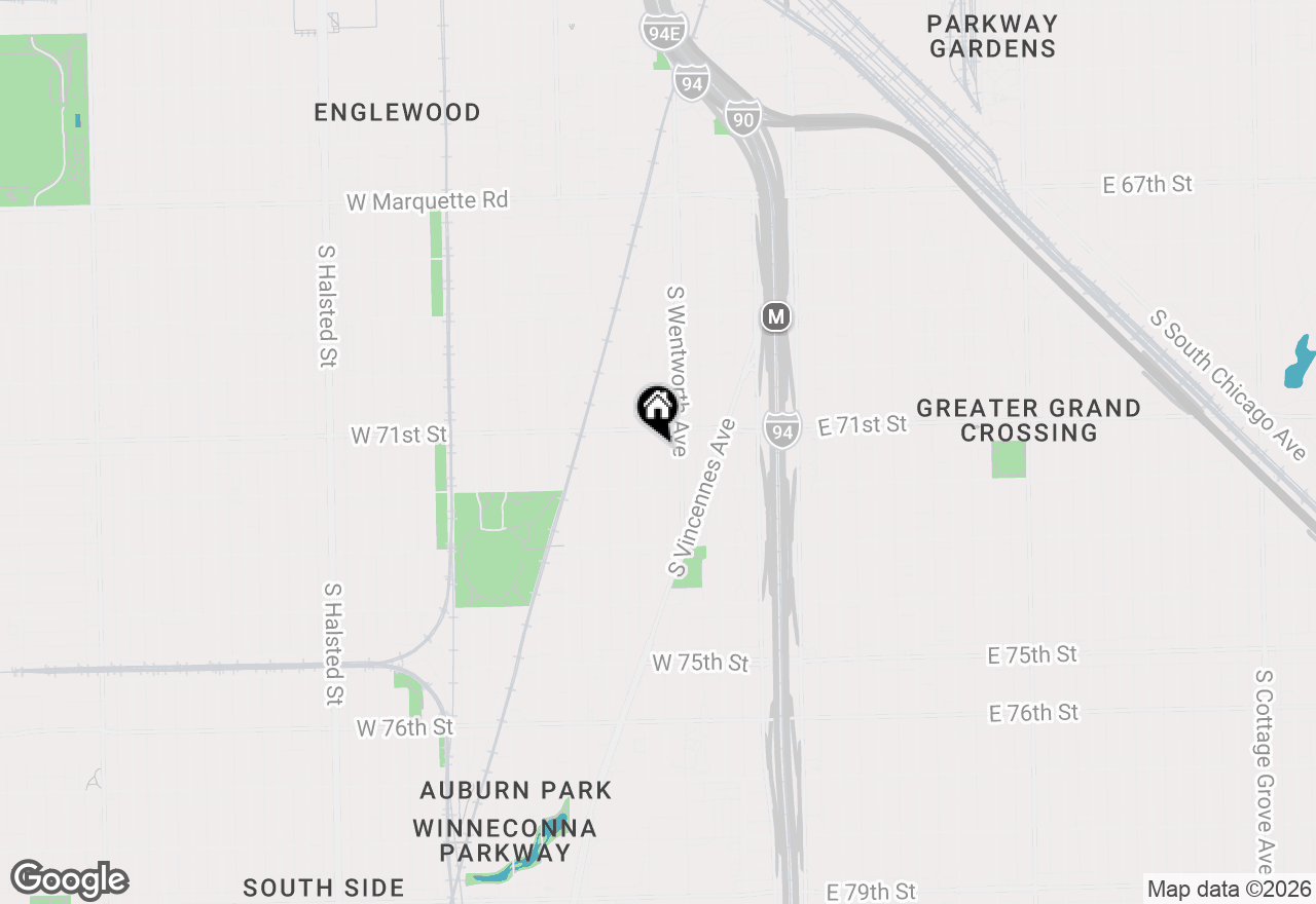 Map of 7121 S Yale Avenue, Chicago, IL 60621