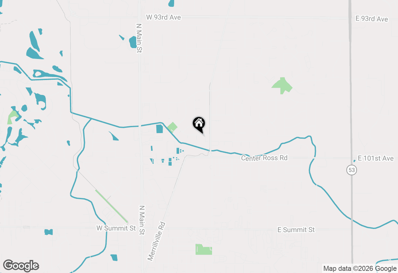Map of 1845 W 99th Place, Crown Point, IN 46307