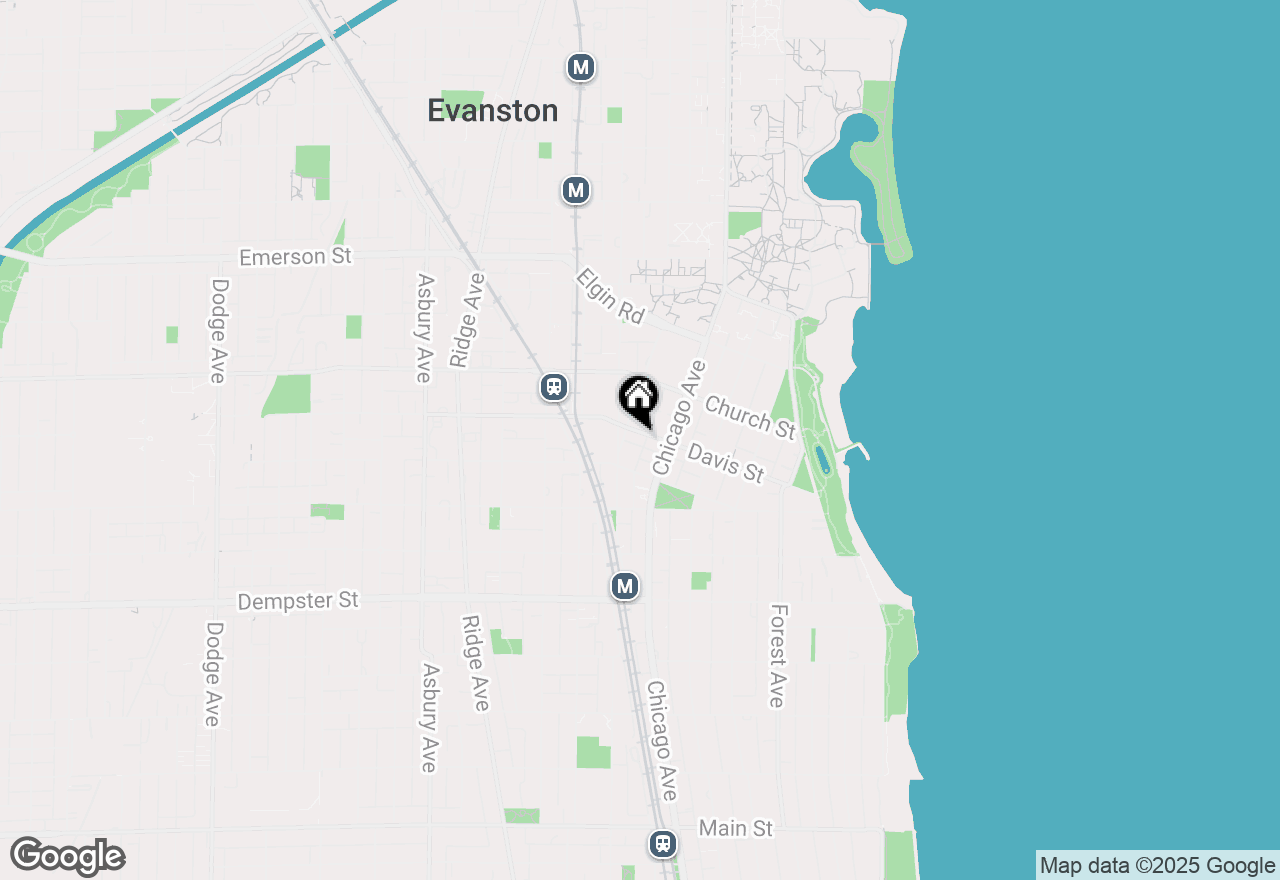 Map of 622 Davis Street, Evanston, IL 60201