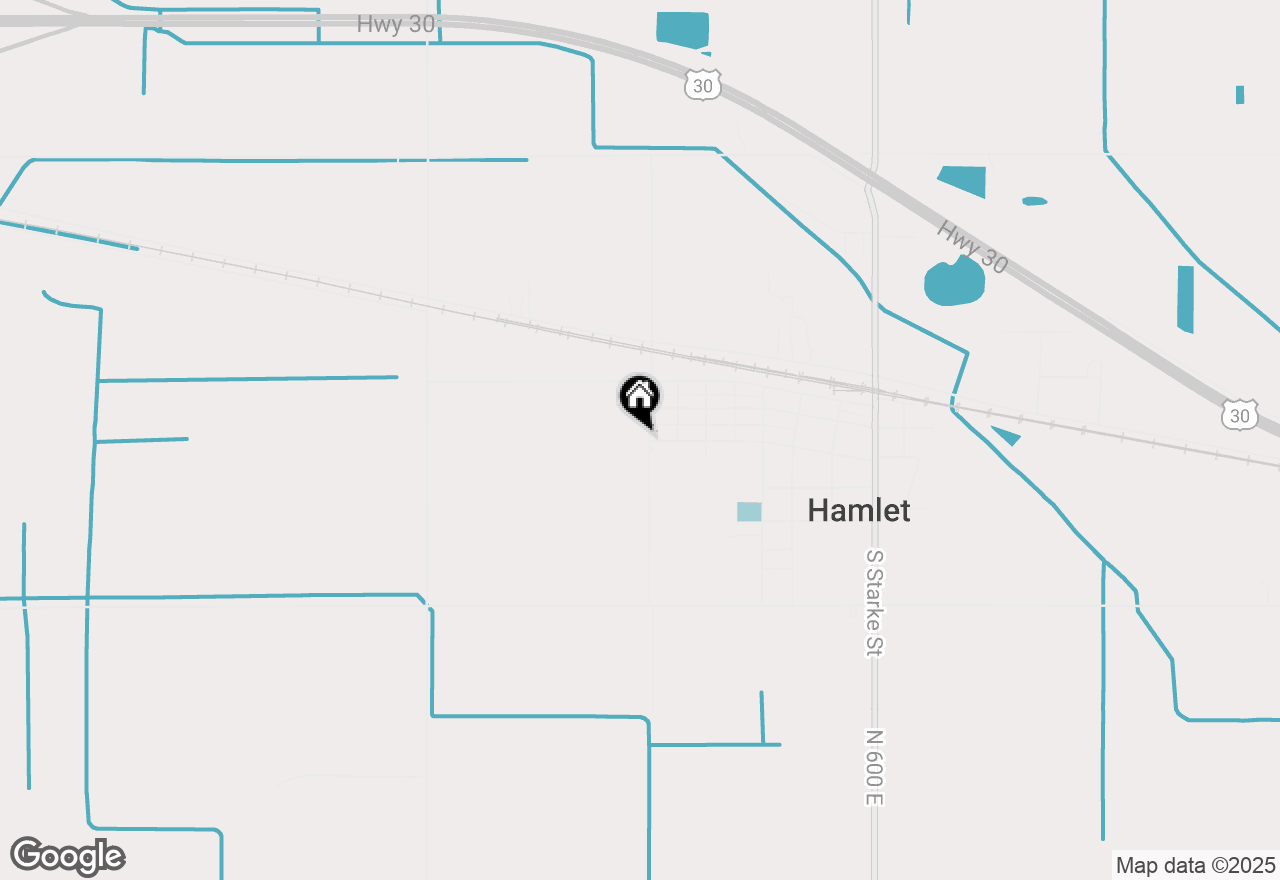 Map of 66 S Jefferson Street, Hamlet, IN 46532
