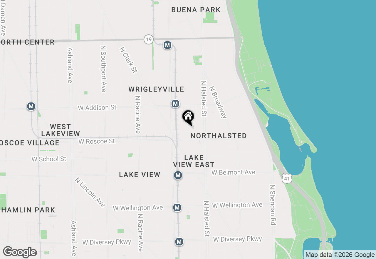 Map of 862 W Newport Avenue #1, Chicago, IL 60657