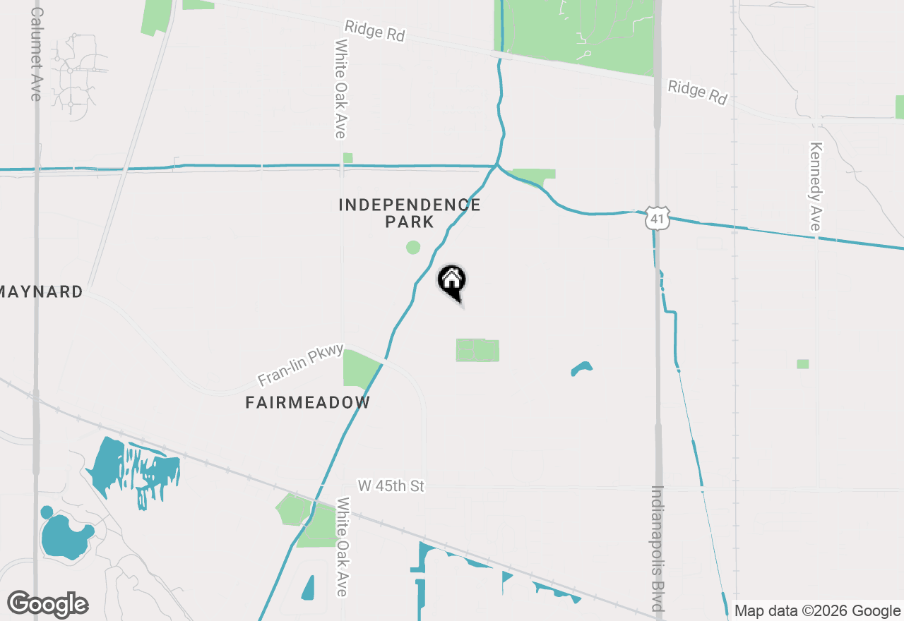 Map of 1839 Bluebird Lane, Munster, IN 46321