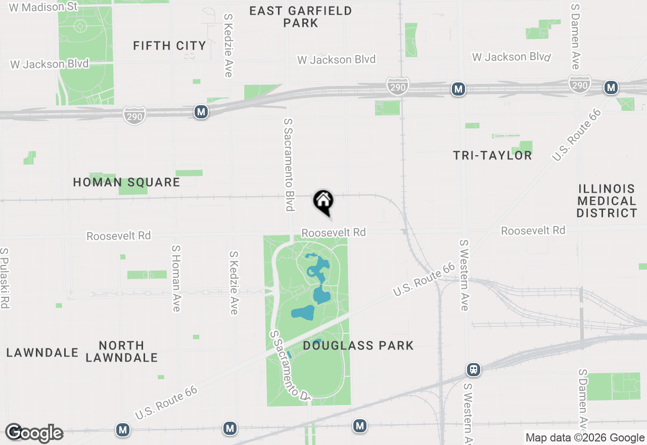 Map of 1141 S Francisco Avenue #1R, Chicago, IL 60612