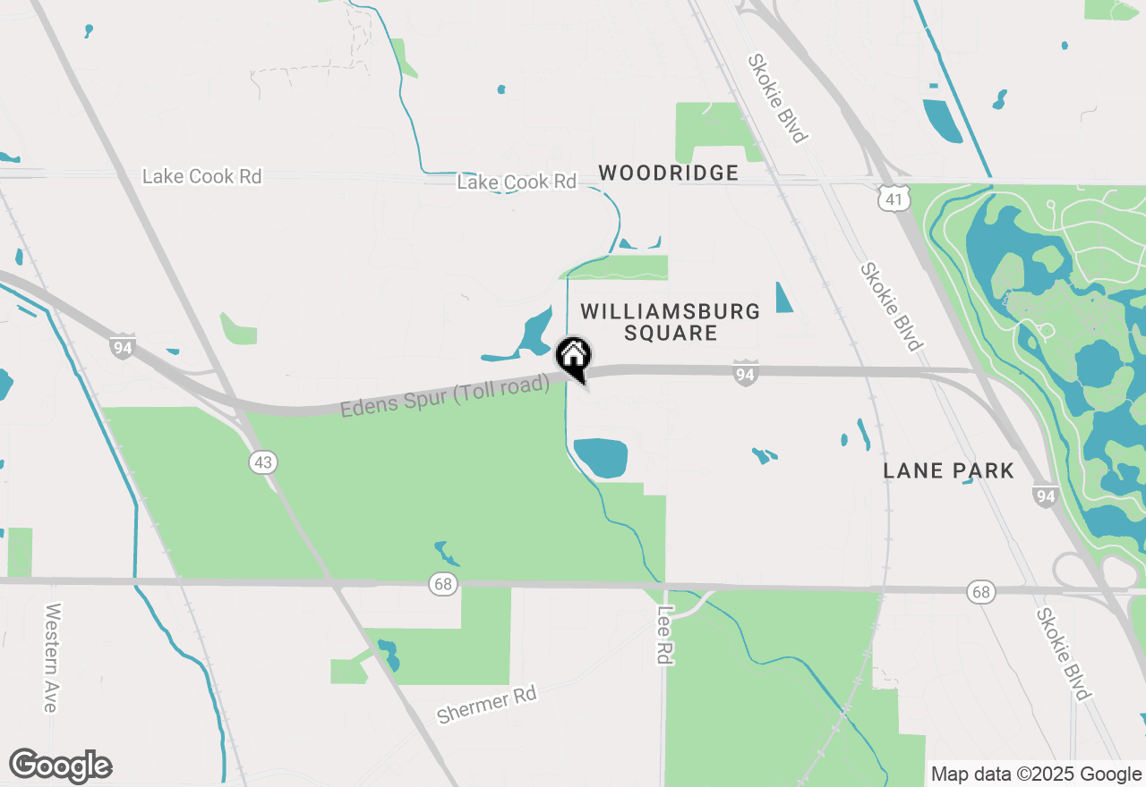 Map of 1380 Rosemary Lane, Northbrook, IL 60062