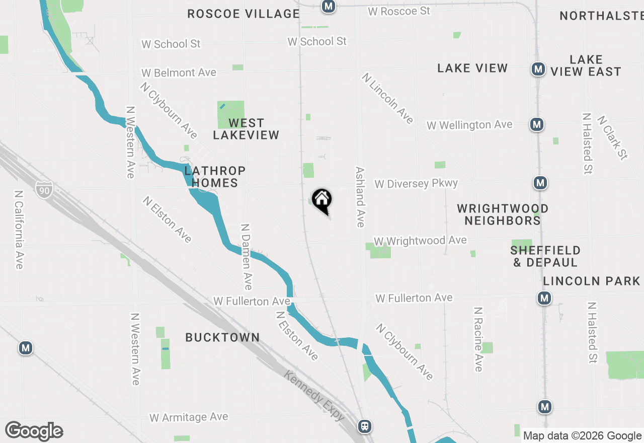 Map of 2643 N Hermitage Avenue #202, Chicago, IL 60614