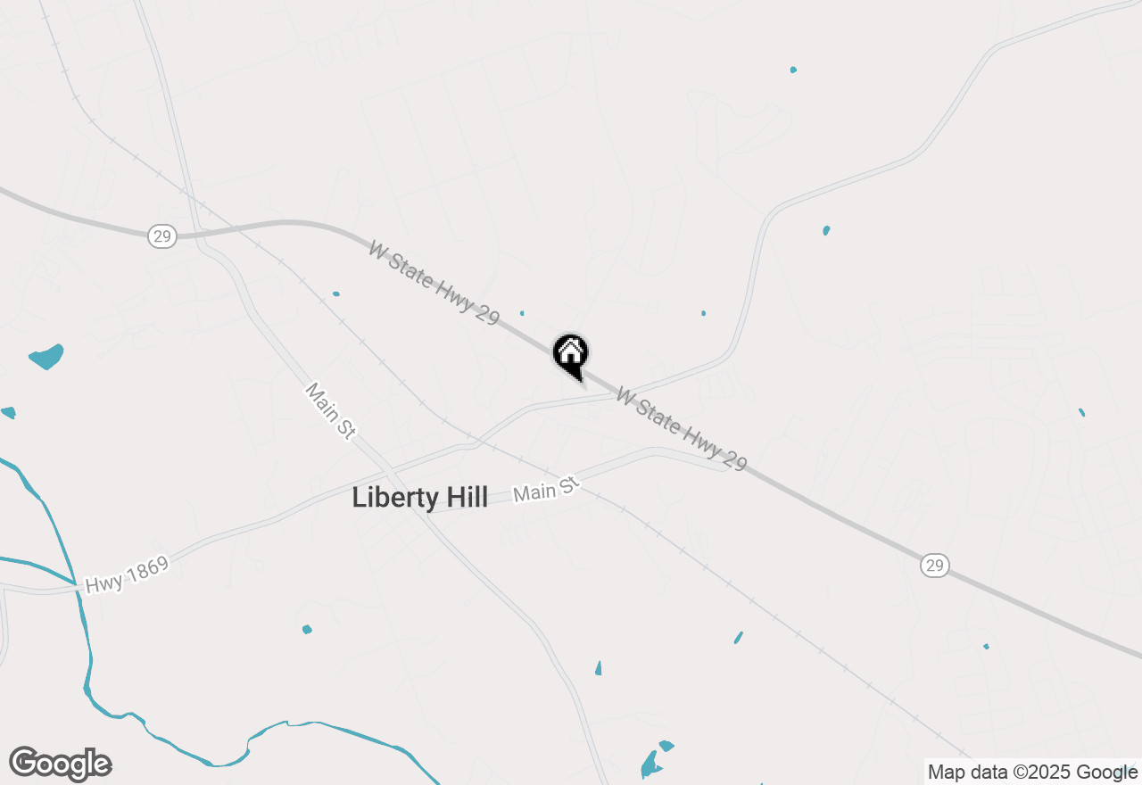 Map of 107 Brown Bridge Rd, Liberty Hill, TX 78642