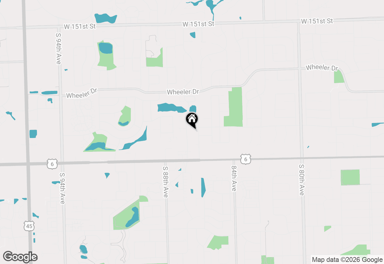 Map of 15721 Orlan Brook Drive S #86, Orland Park, IL 60462