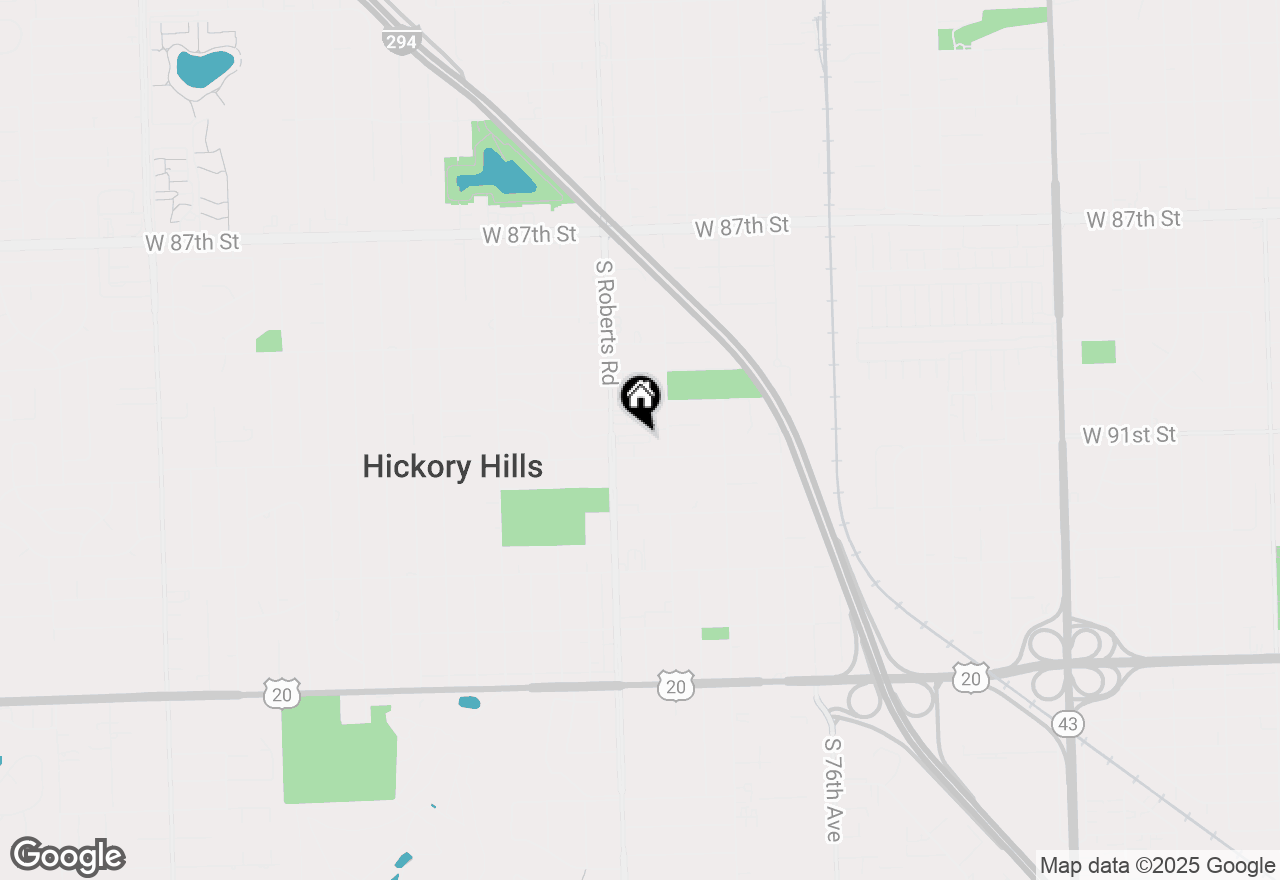Map of 9051 S Roberts Road #307, Hickory Hills, IL 60457