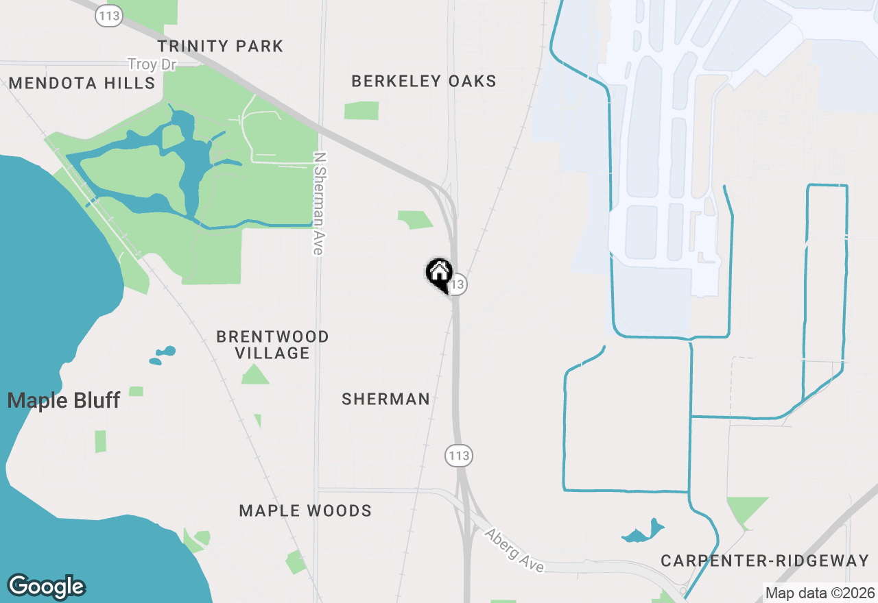 Map of 2001 Melrose Street, Madison, WI 53704