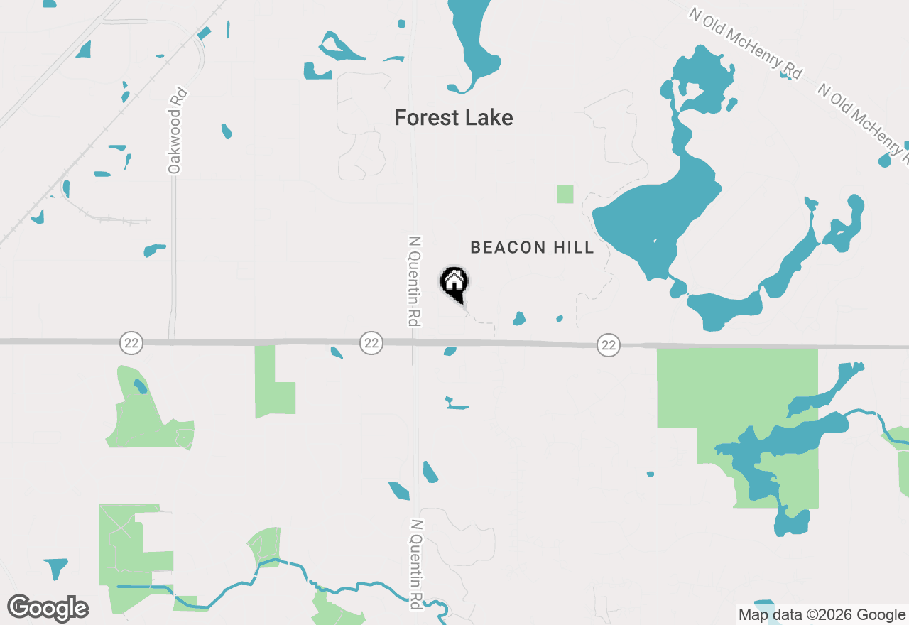 Map of 124 Roman Lane, Hawthorn Woods, IL 60047