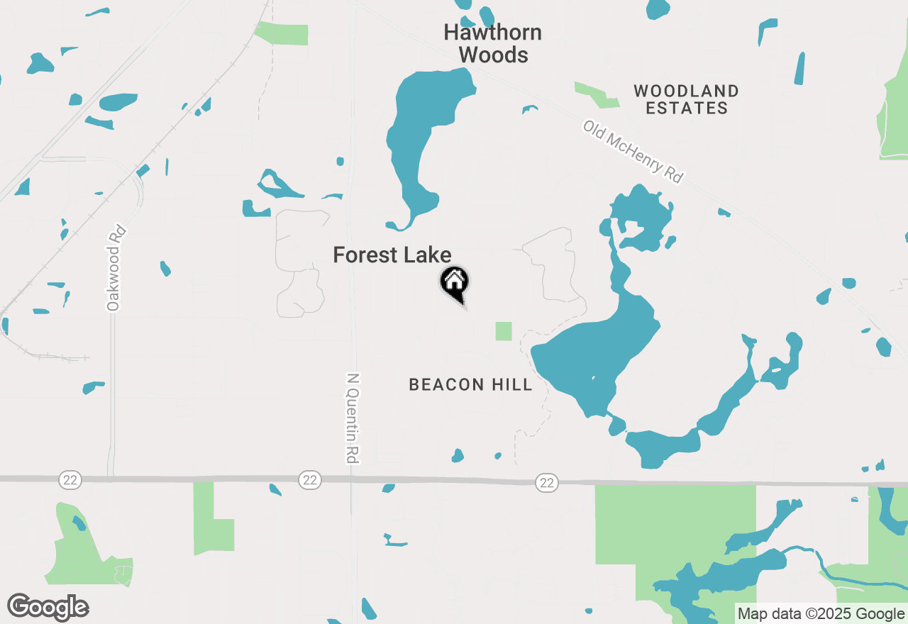 Map of 23527 N Overhill Drive, Lake Zurich, IL 60047