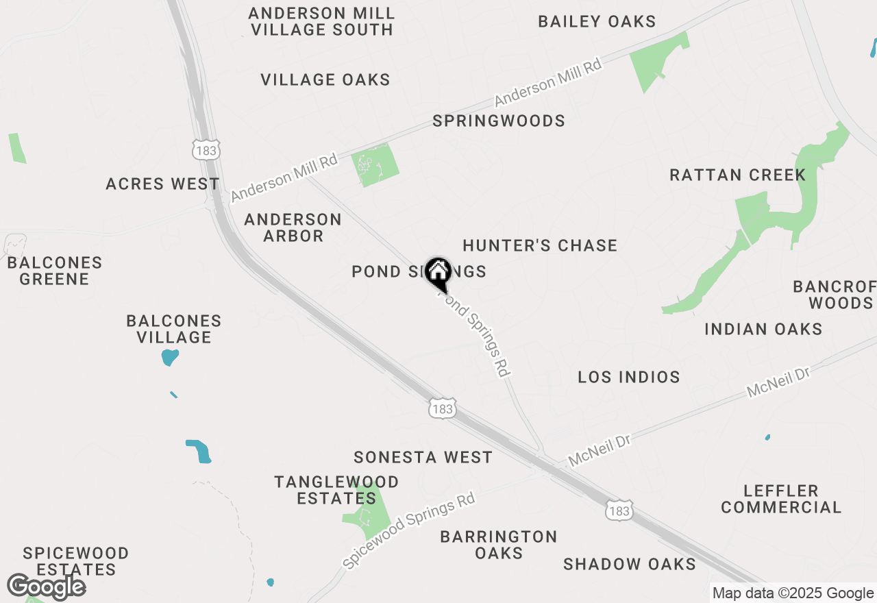 Map of 13130 Pond Springs Road Rd #3318, Austin, TX 78729