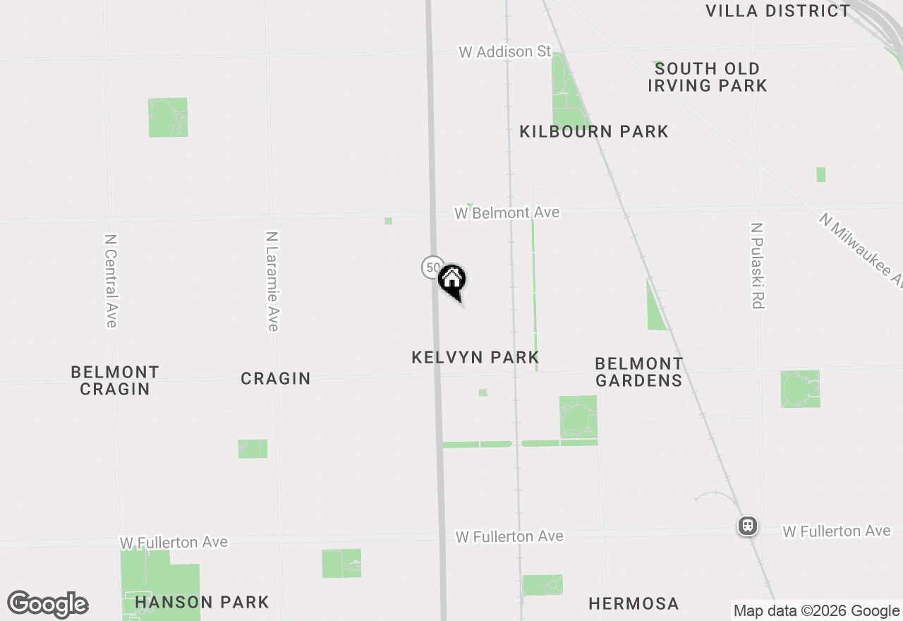 Map of 2936 N Keating Avenue, Chicago, IL 60641