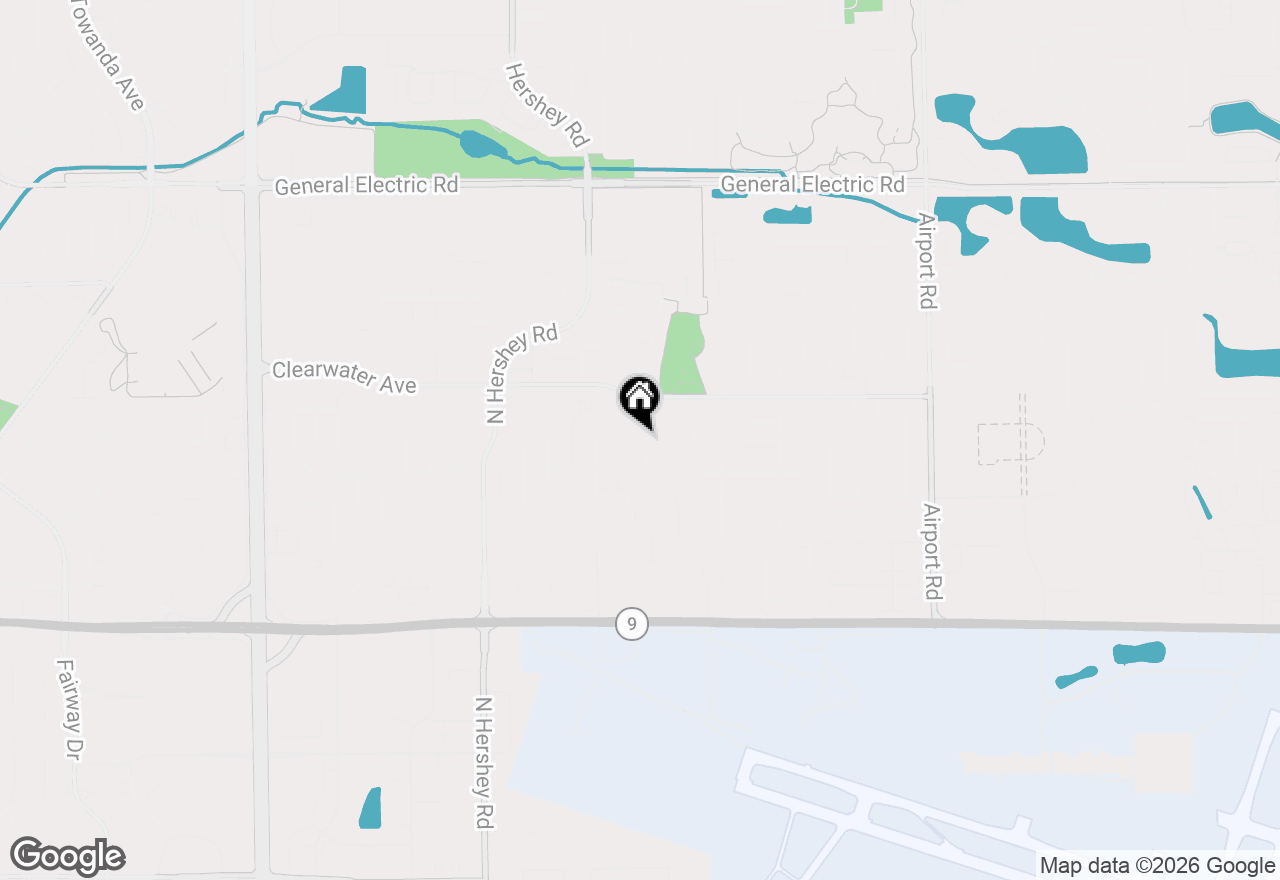 Map of 1308 Mill Creek Road, Bloomington, IL 61704