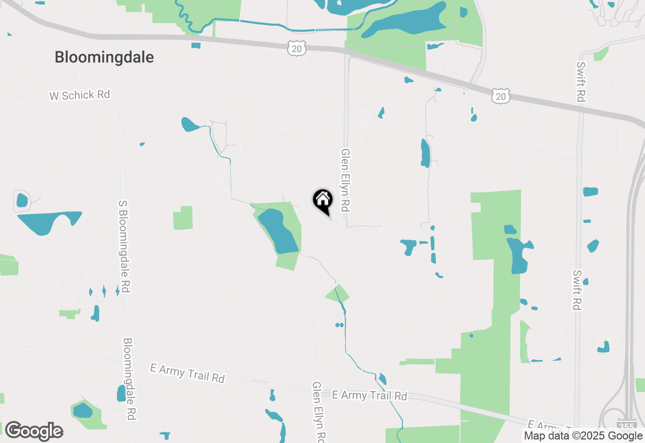 Map of 239 Hedgerow Drive, Bloomingdale, IL 60108