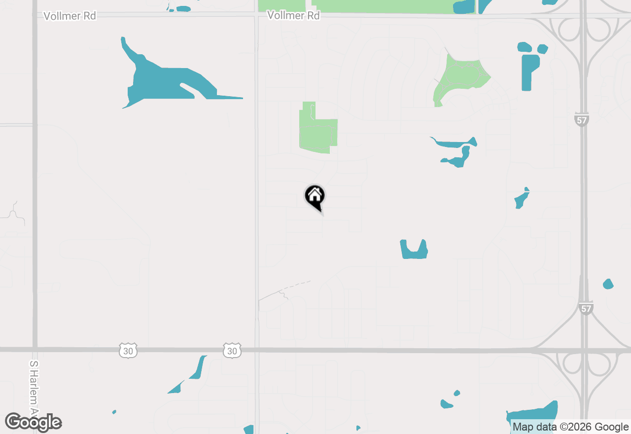 Map of 6158 White Birch Lane, Matteson, IL 60443