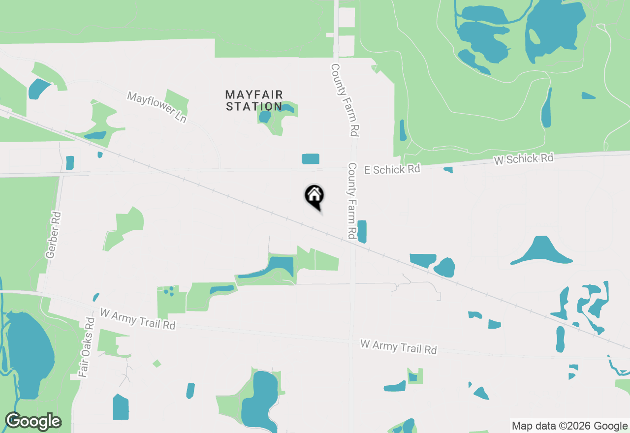 Map of 1868 Pastoral Lane, Hanover Park, IL 60133
