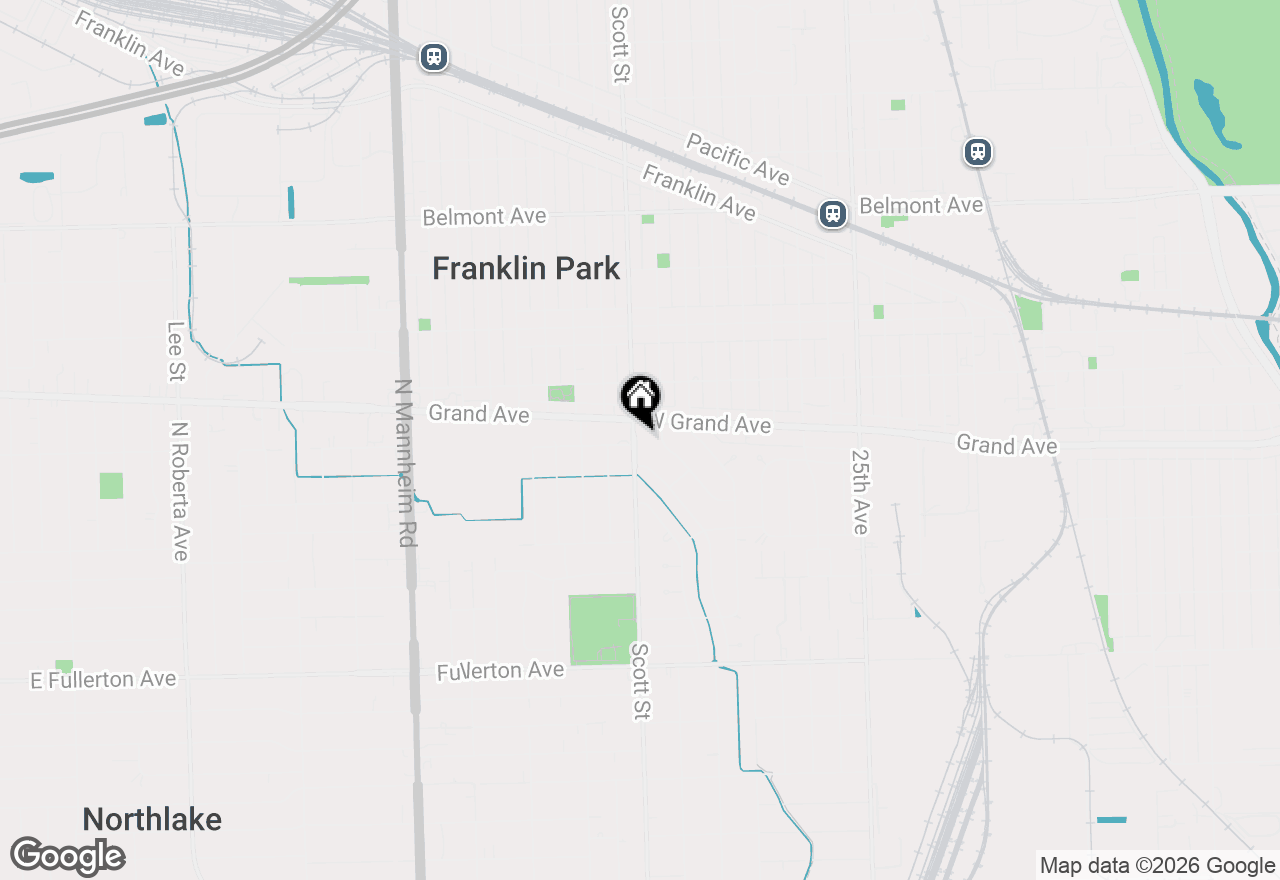 Map of 2749 Scott Street, Franklin Park, IL 60131