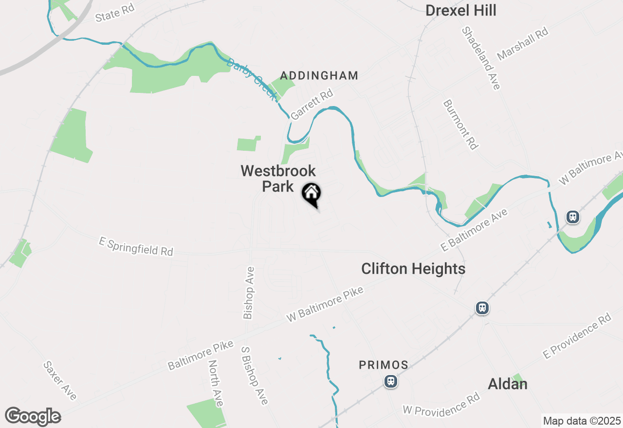 Map of 268 Crestwood Drive, Clifton Heights, PA 19018