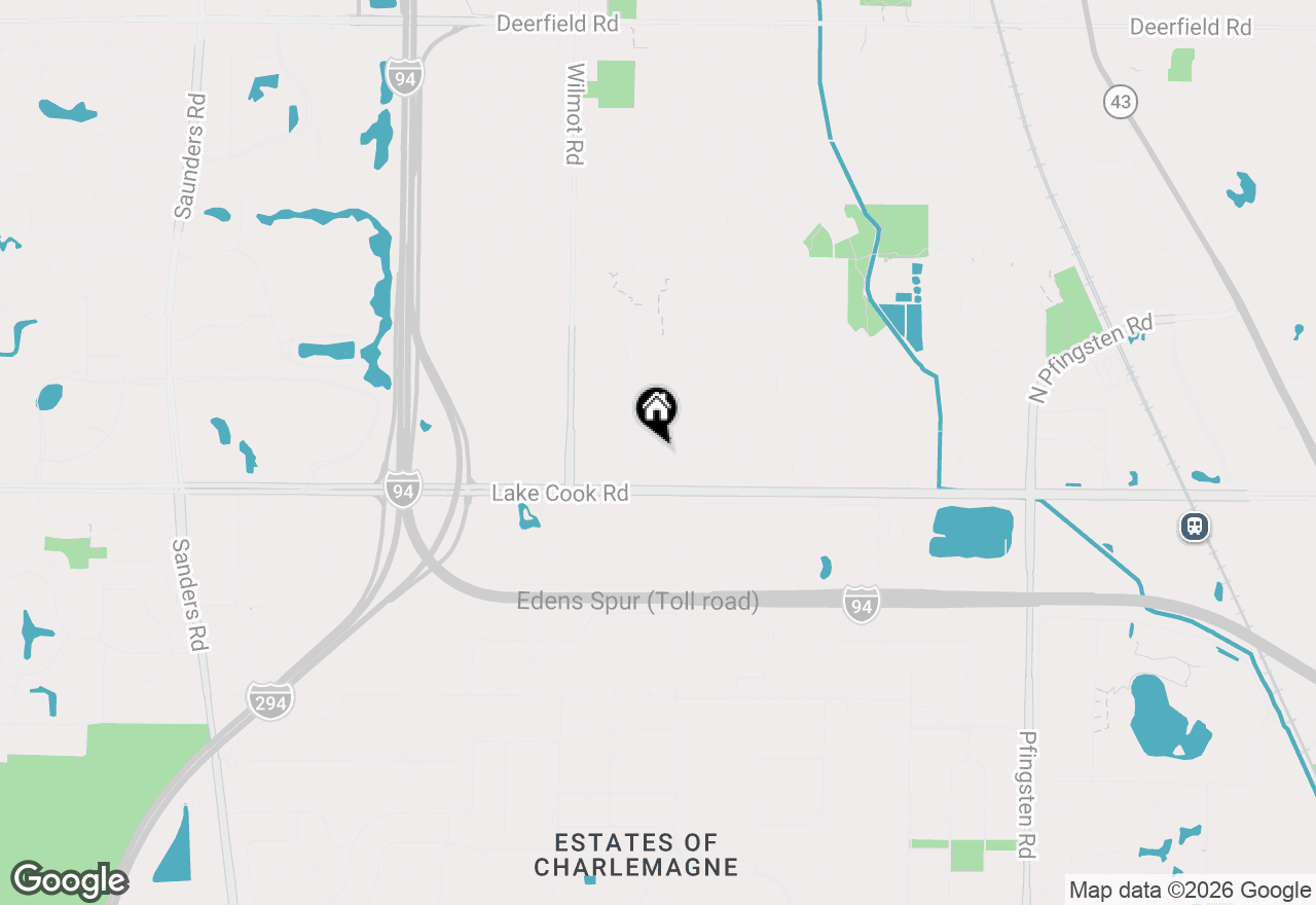 Map of 1430 Country Lane, Deerfield, IL 60015