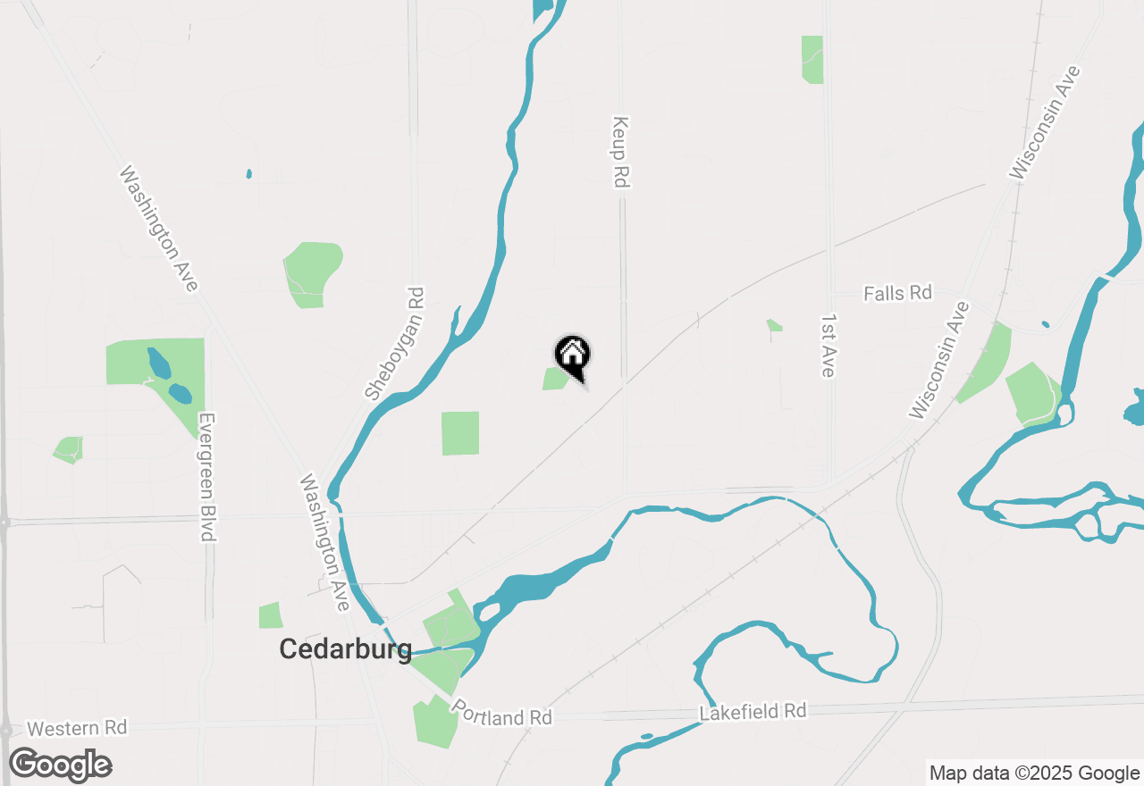 Map of W53N813 Manchester Sq, Cedarburg, WI 53012