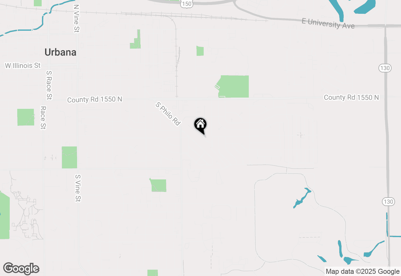 Map of 1613 Ivanhoe Way, Urbana, IL 61802