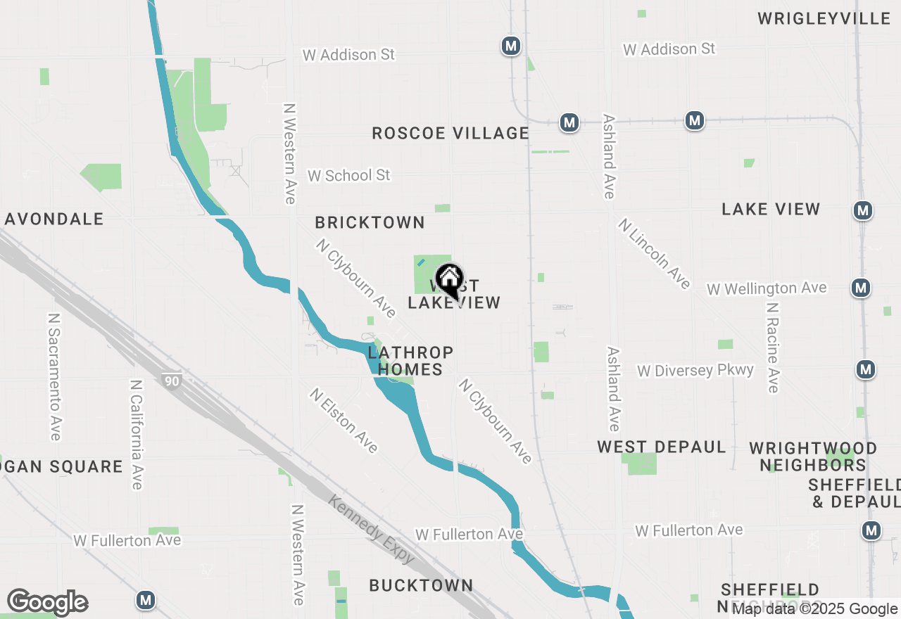 Map of 2938 N Damen Avenue #3, Chicago, IL 60618