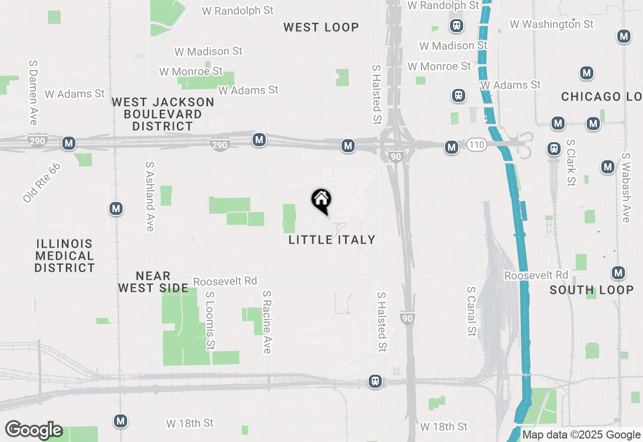 Map of 839 S Miller Street #2, Chicago, IL 60607