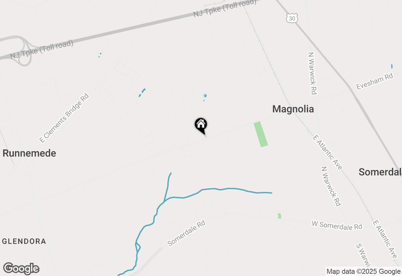 Map of 807 & 809 W Evesham Avenue, Magnolia, NJ 08049