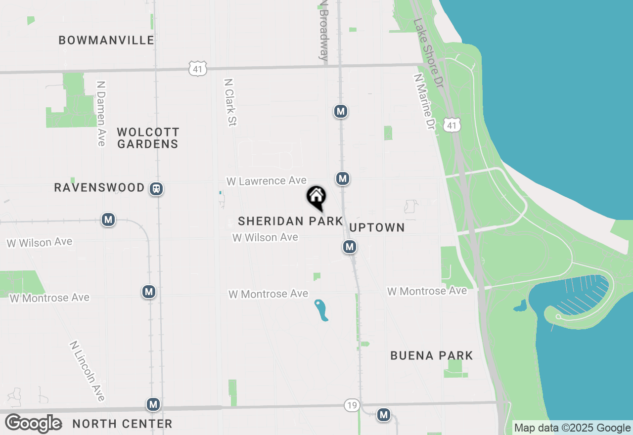 Map of 4641 N Magnolia Avenue #3S, Chicago, IL 60640