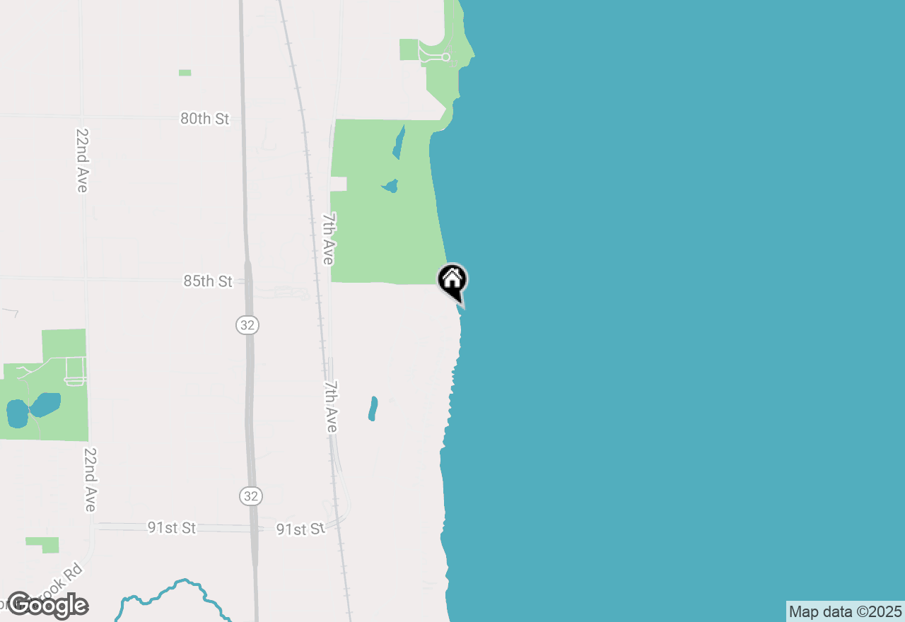 Map of 8609 Lakeshore Dr, Pleasant Prairie, WI 53158