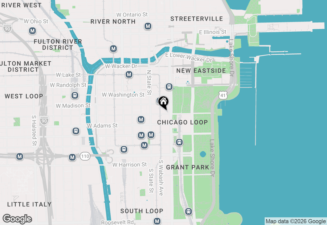 Map of 60 E Monroe Street #3505, Chicago, IL 60603