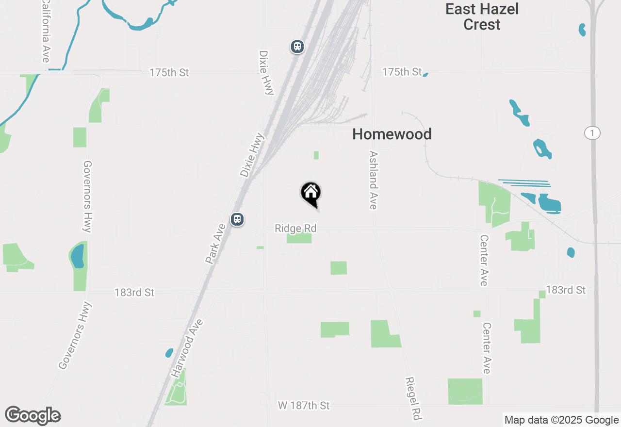 Map of 18015 Homewood Avenue, Homewood, IL 60430