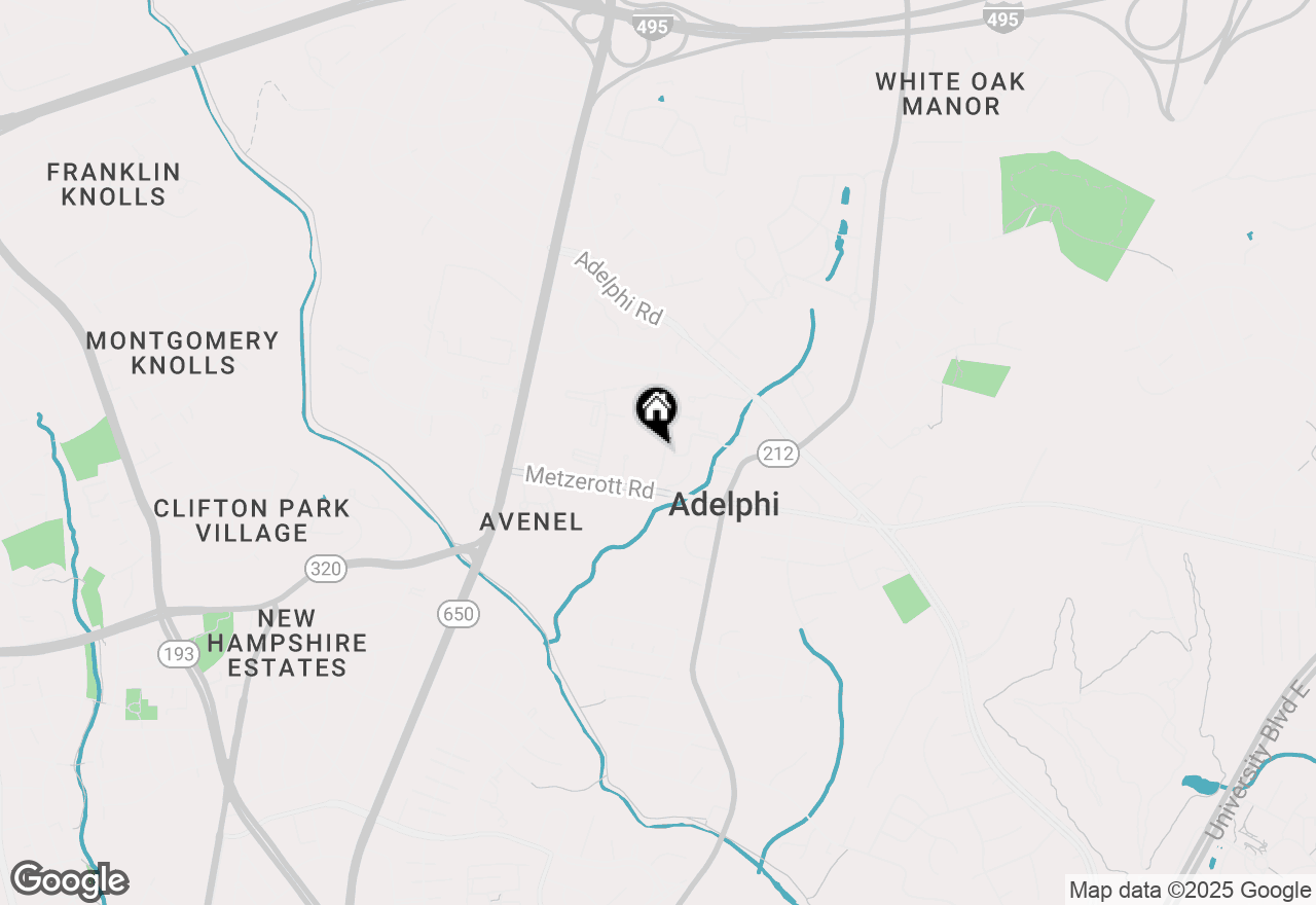 Map of 1832 Metzerott #105, Hyattsville, MD 20783