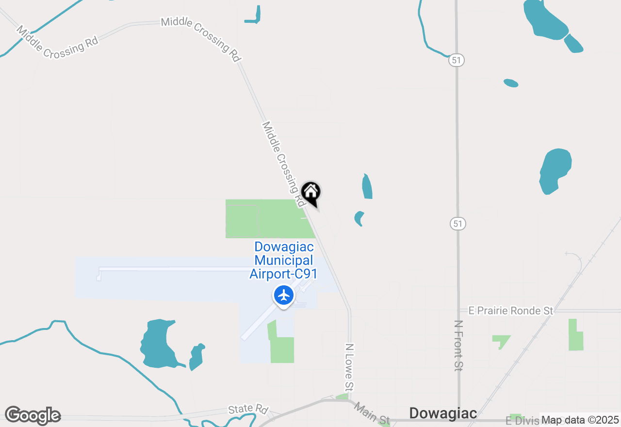 Map of 28696 Middle Crossing Road, Dowagiac, MI 49047