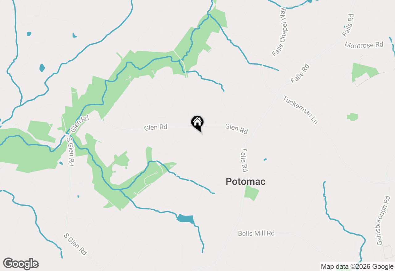 Map of 9703 Glynshire Way, Potomac, MD 20854