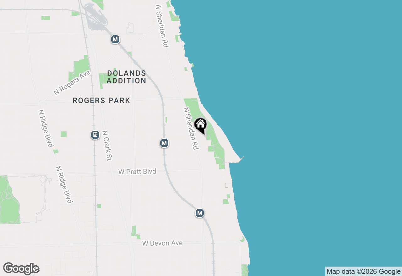 Map of 1135 W Lunt Avenue #401, Chicago, IL 60626