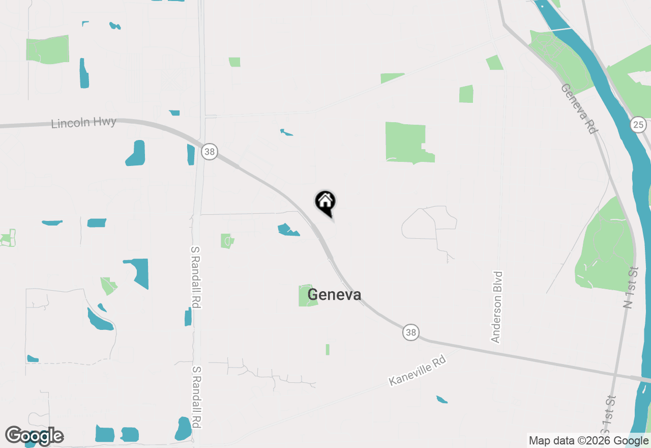 Map of 525 Bradbury Lane, Geneva, IL 60134