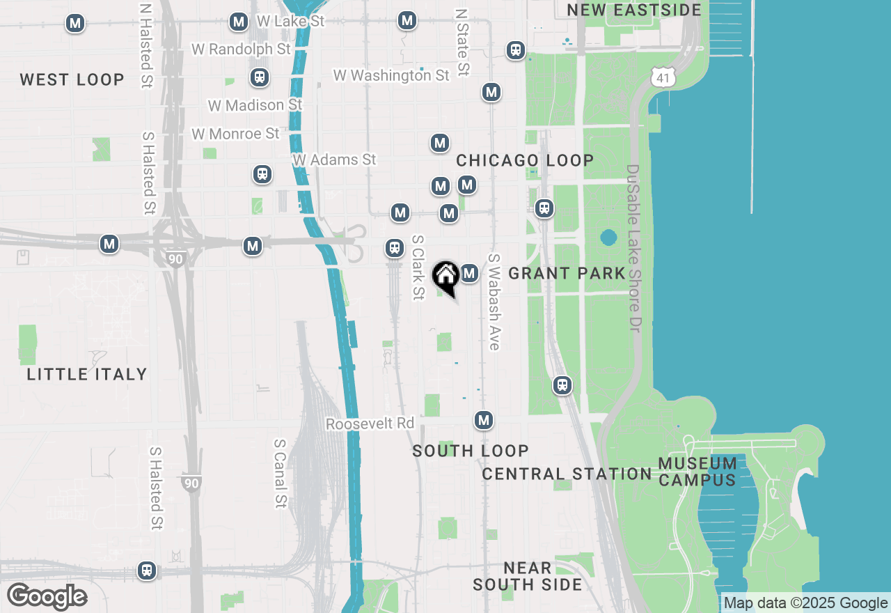 Map of 727 S Dearborn Street #512, Chicago, IL 60605