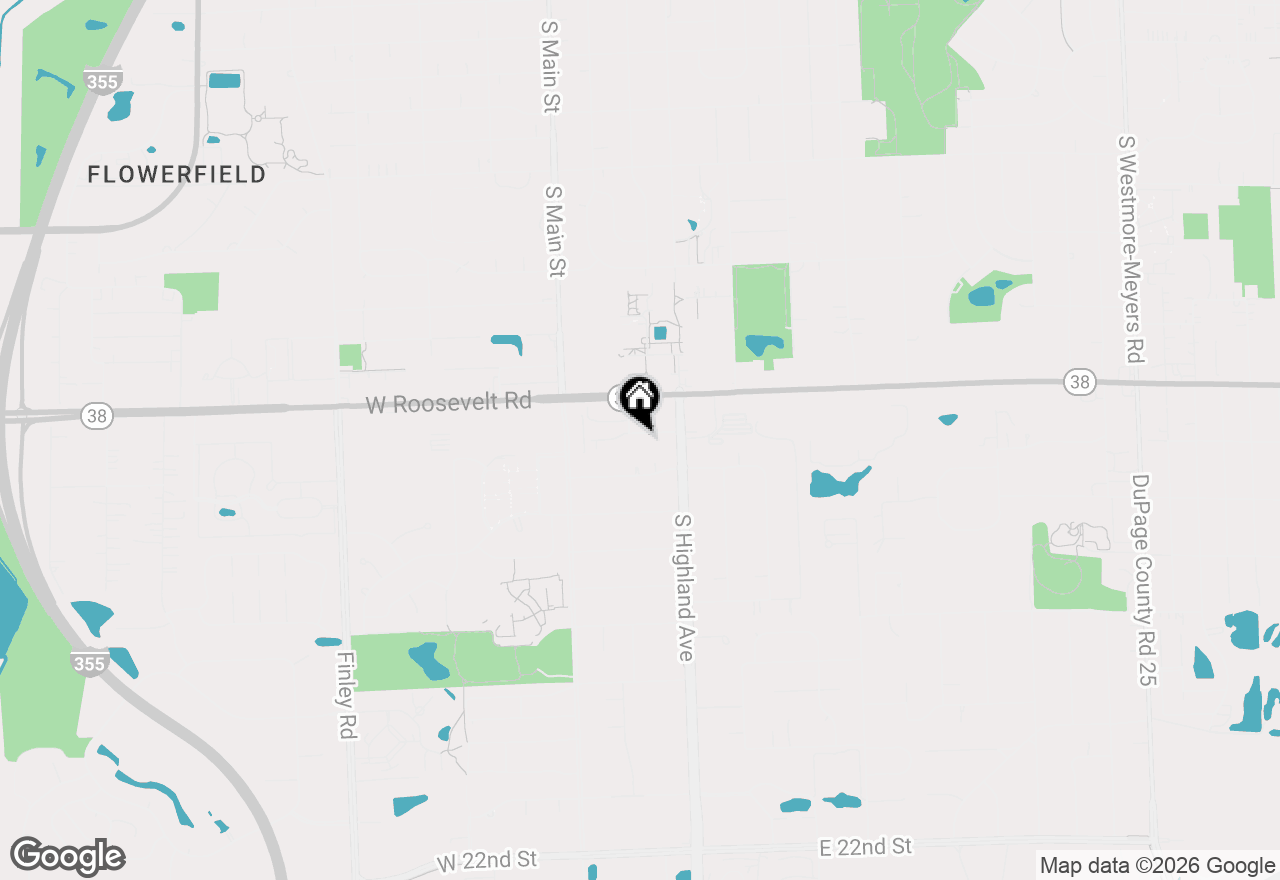 Map of 111 E 13th Street, Lombard, IL 60148