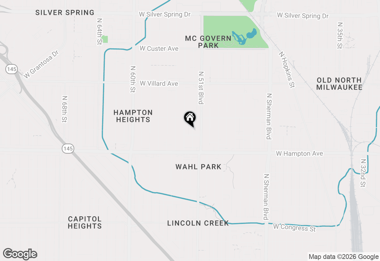 Map of 4919 N 52nd St, Milwaukee, WI 53218