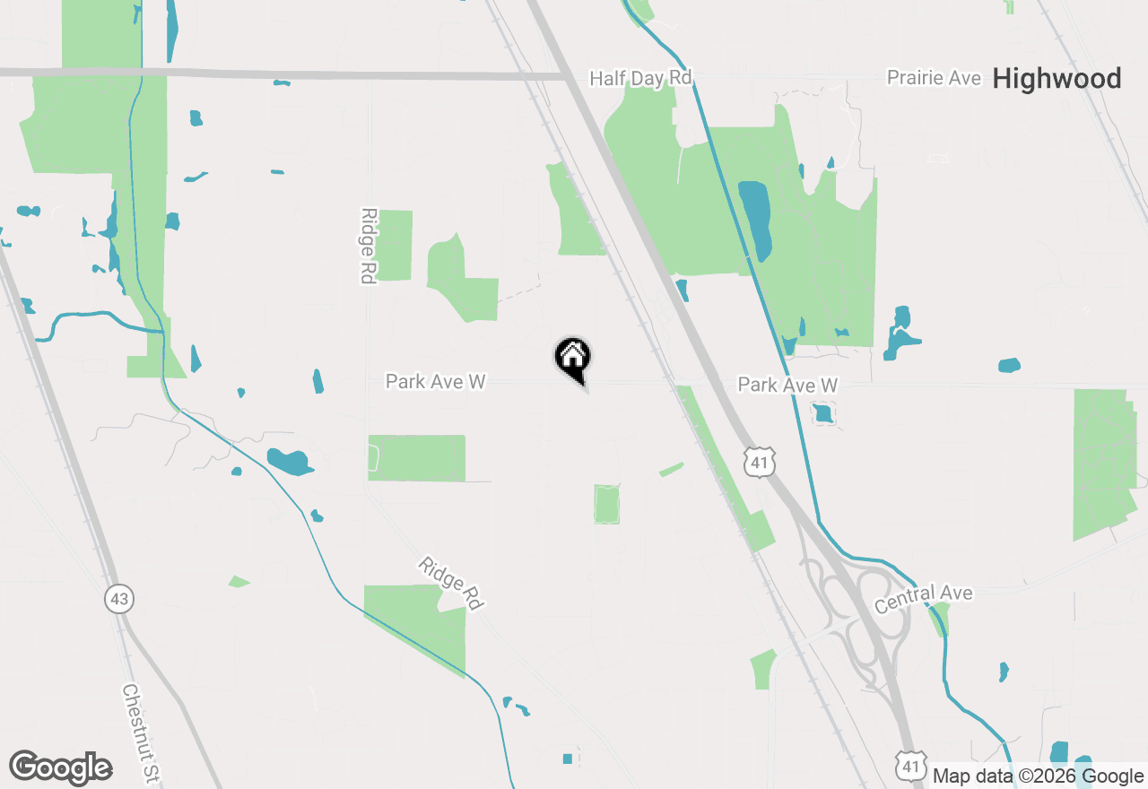 Map of 1640 Park Avenue W, Highland Park, IL 60035