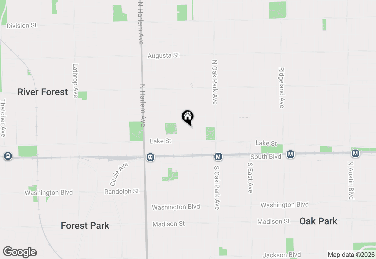 Map of 921 Ontario Street #C, Oak Park, IL 60302